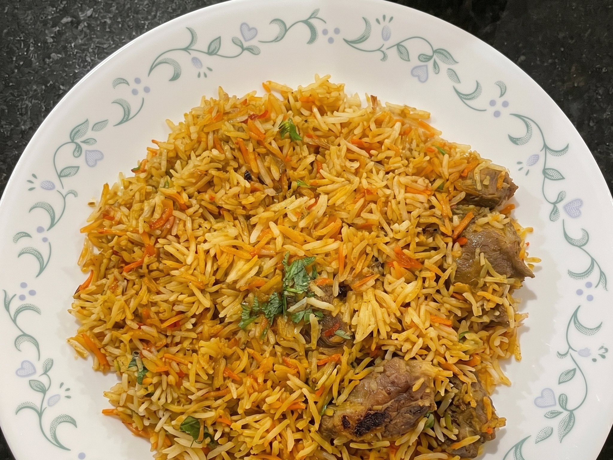Goat Biryani.