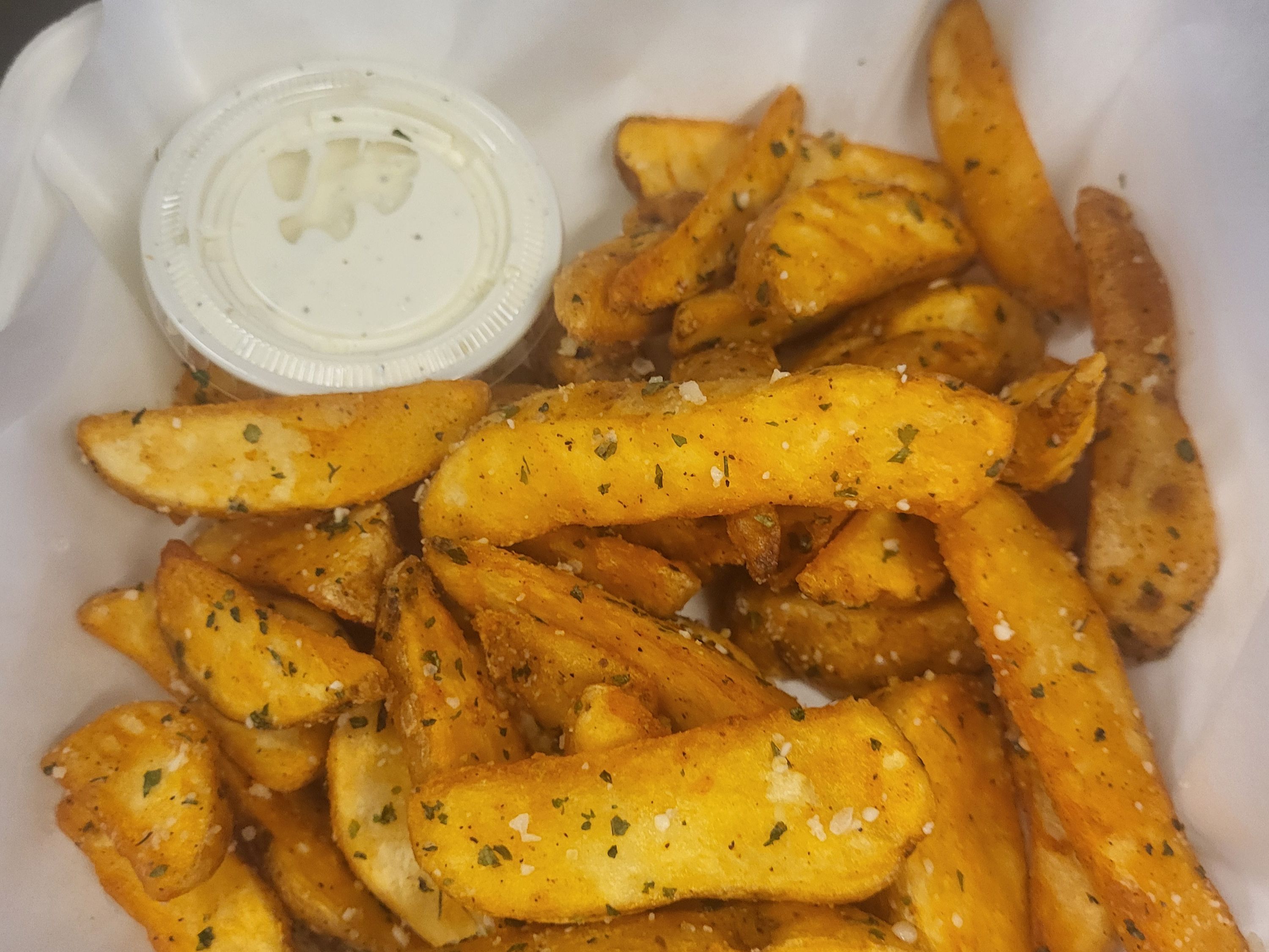 Seasoned Potato Wedges.
