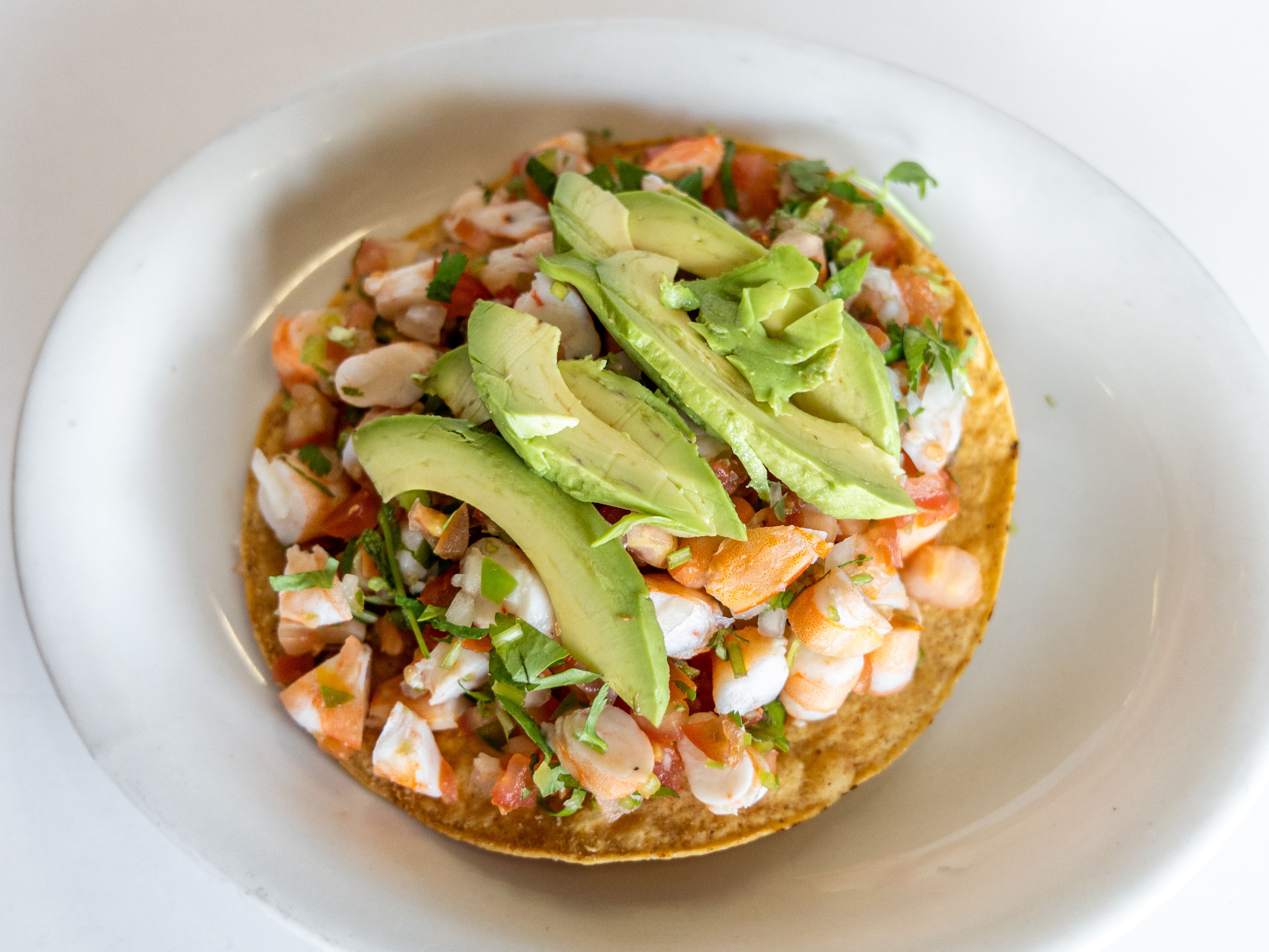 Tostada de Camarones