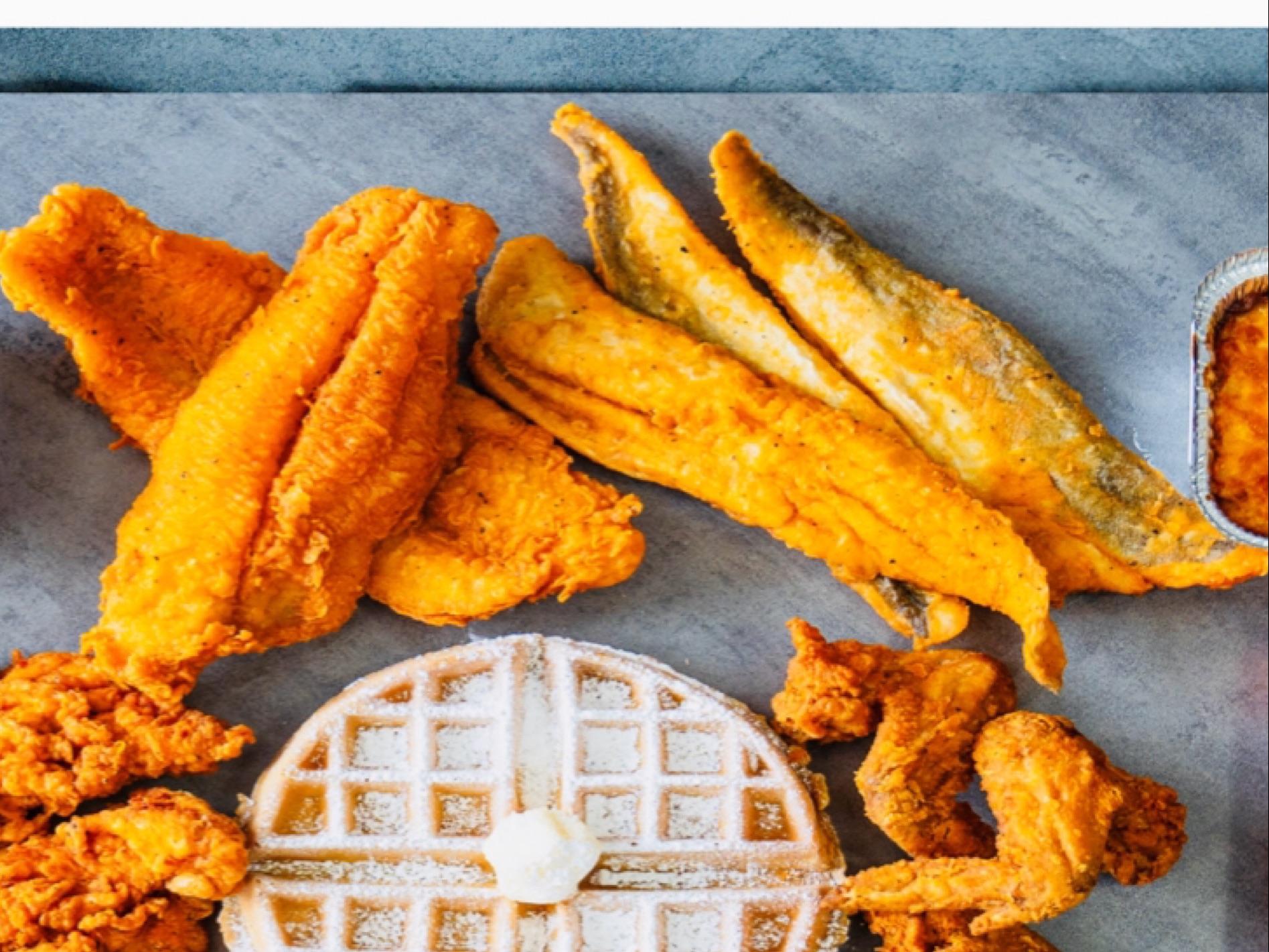 8 Catfish & 2 Waffles.