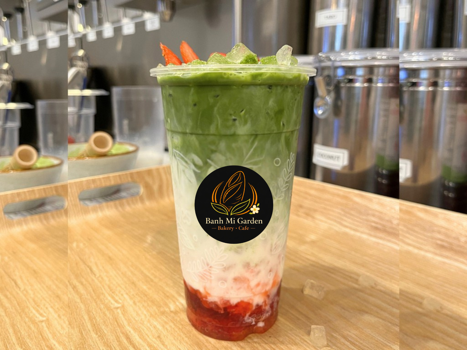Strawberry Matcha Latte.