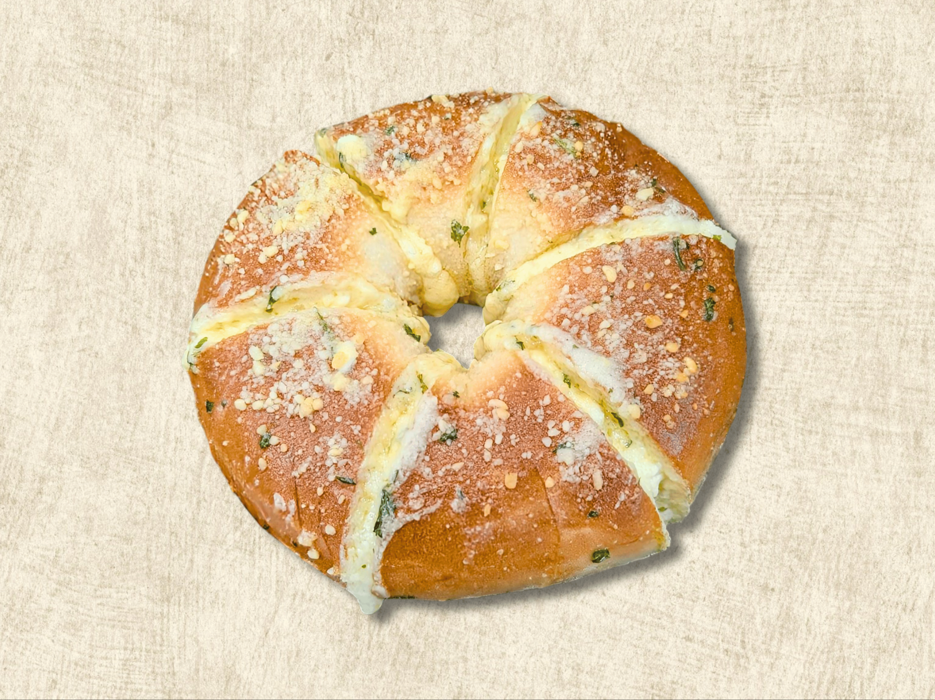 Garlic Cream Cheese Bagel