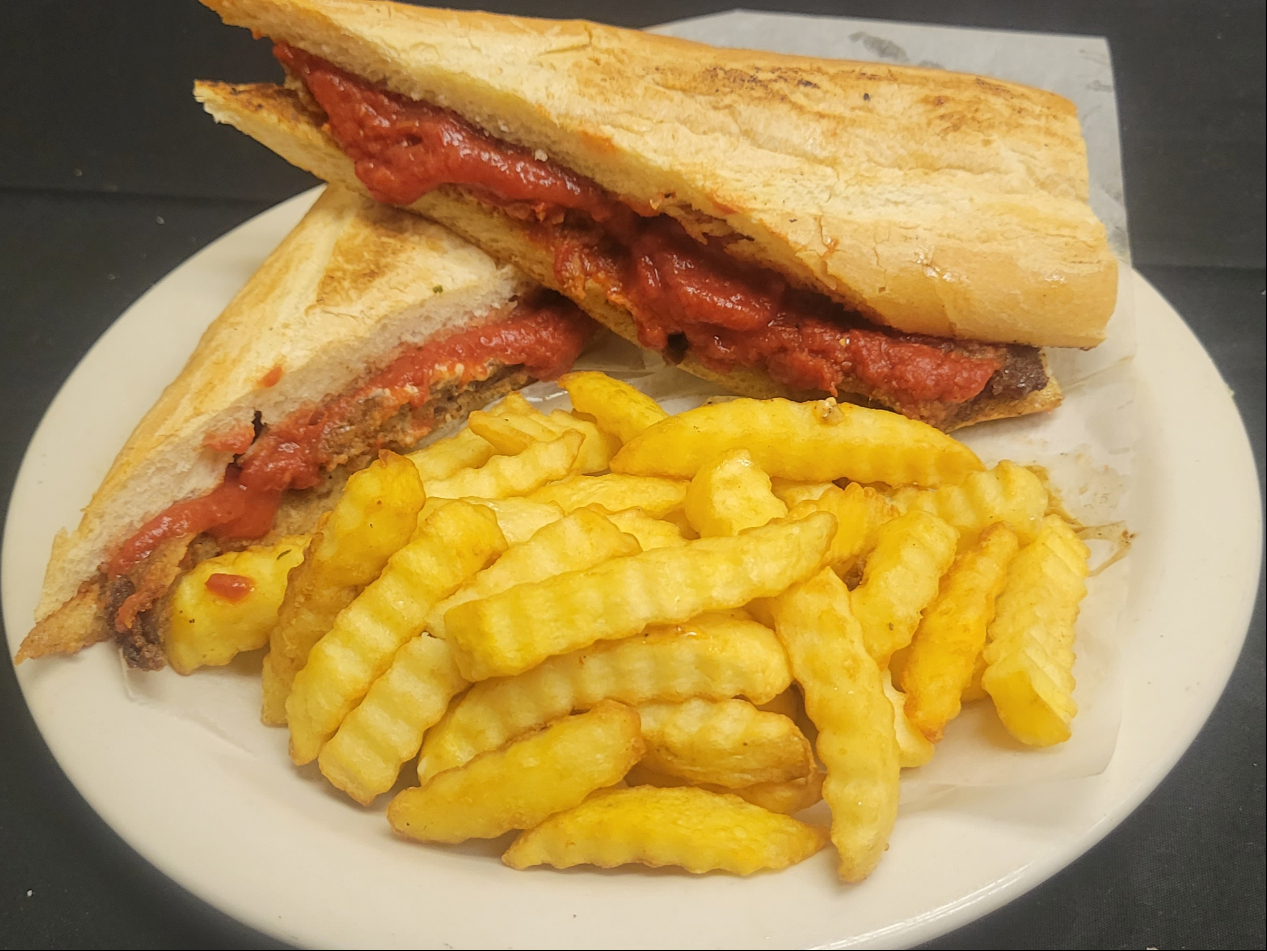 Breaded Milanese Steak Sandwich.
