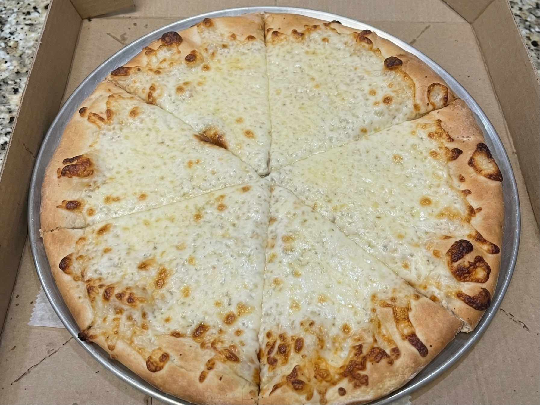 Plain White Pizza.
