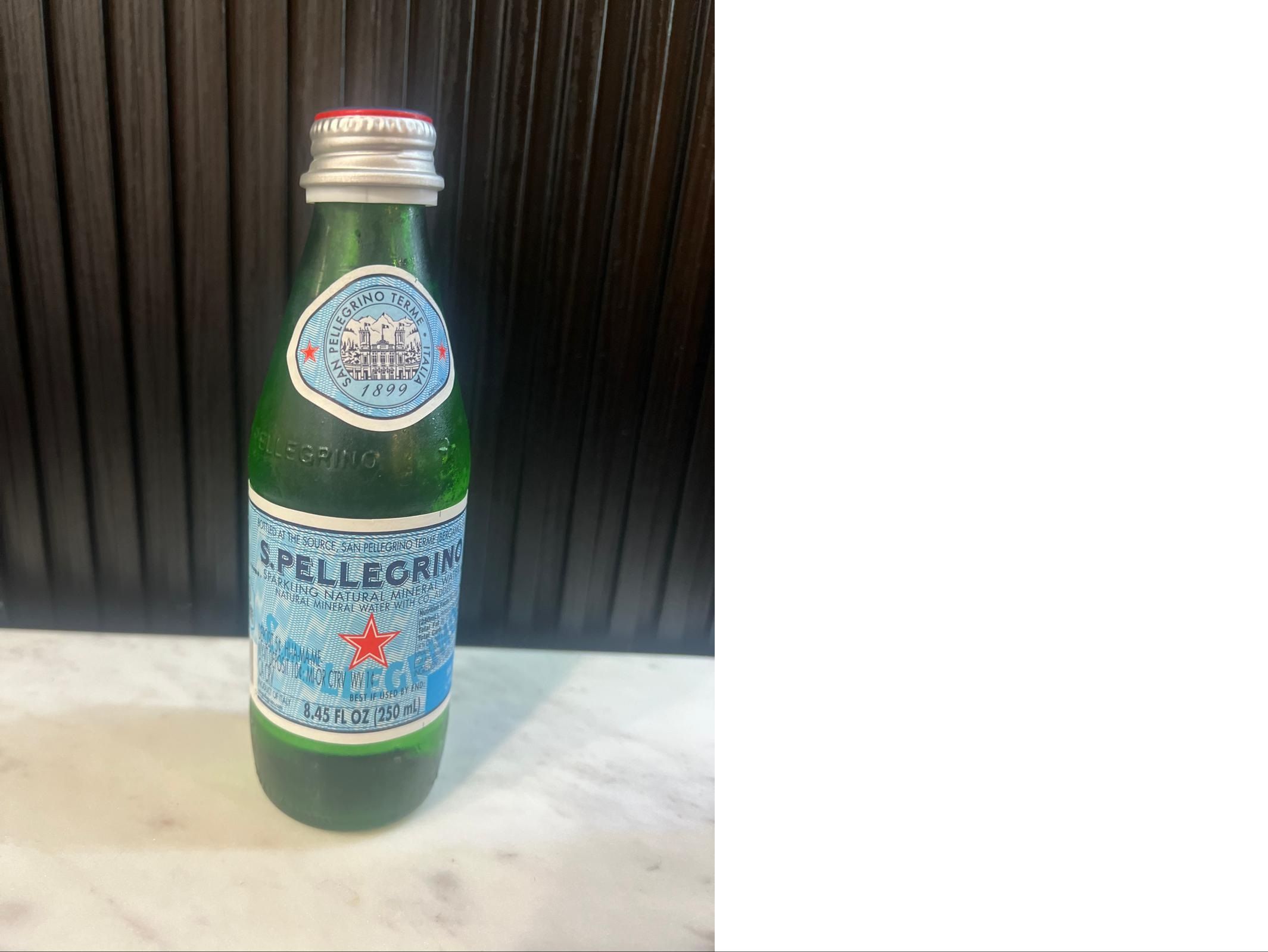 San Pellegrino Sparkling Water.