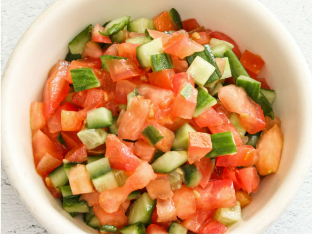 Israeli Vegetable Salad.
