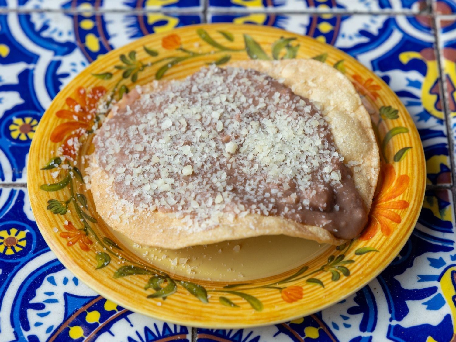 Bean & Cheese Tostada.