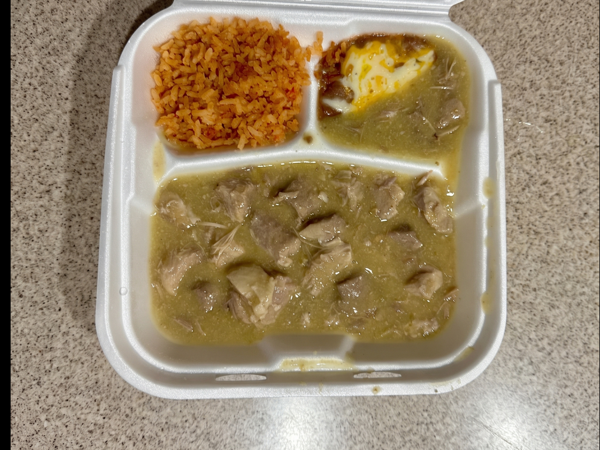Chile Verde Dinner.