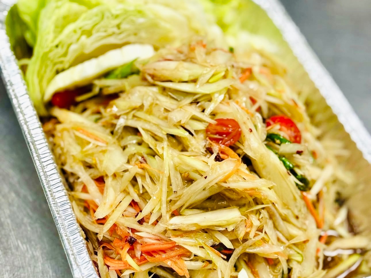 Papaya Salad (1/2 sheet tray).