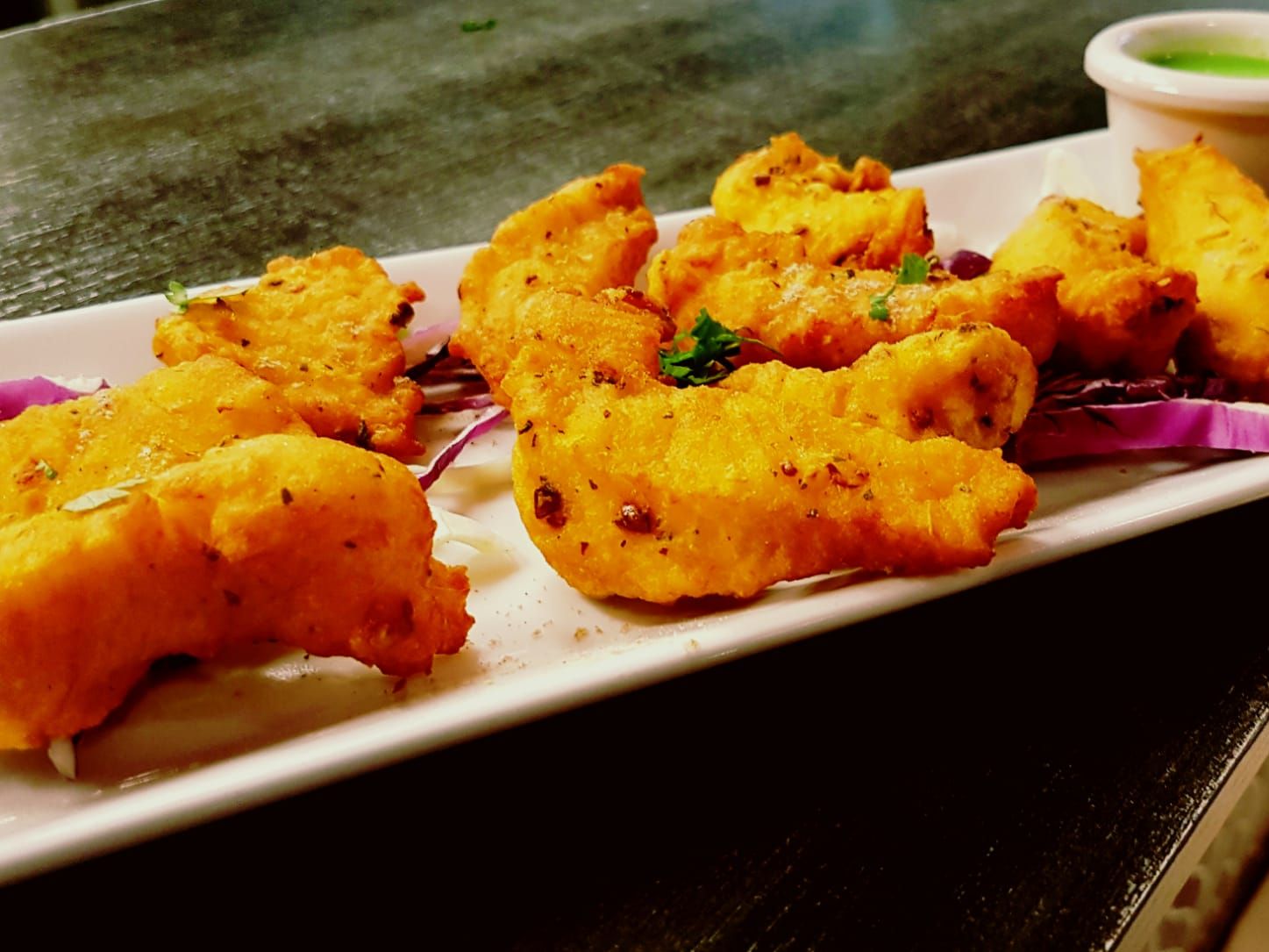 Fish Pakora.