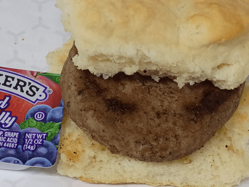 Turkey Sausage Biscuit.