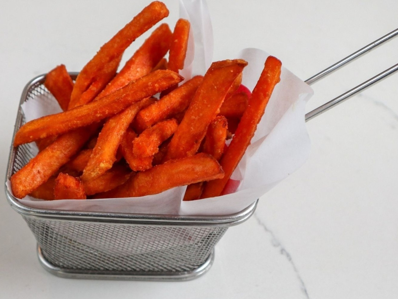 Basket of Sweet Potato Fries.