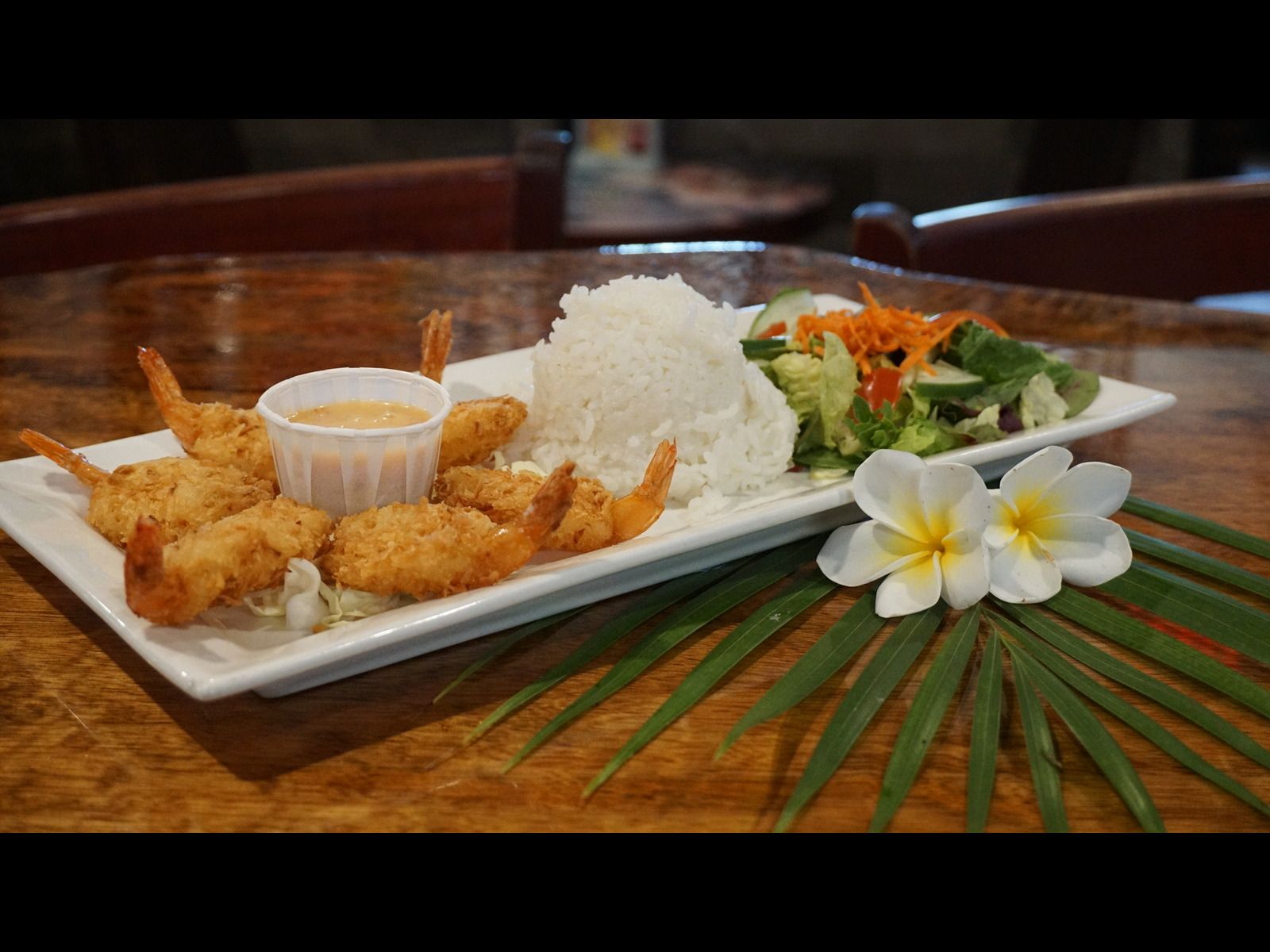 Coconut Shrimp Plate.