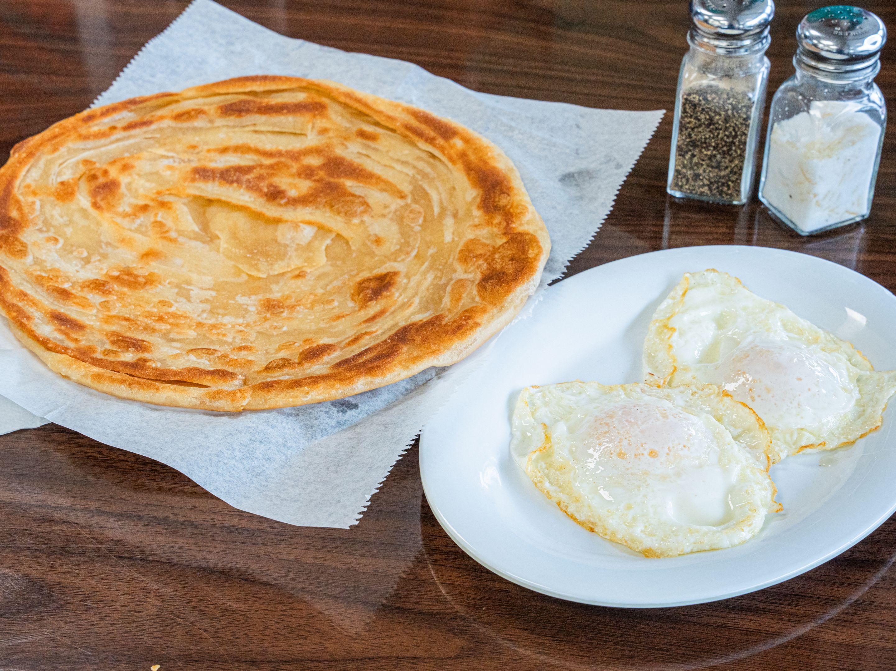 Paratha & Two Eggs.