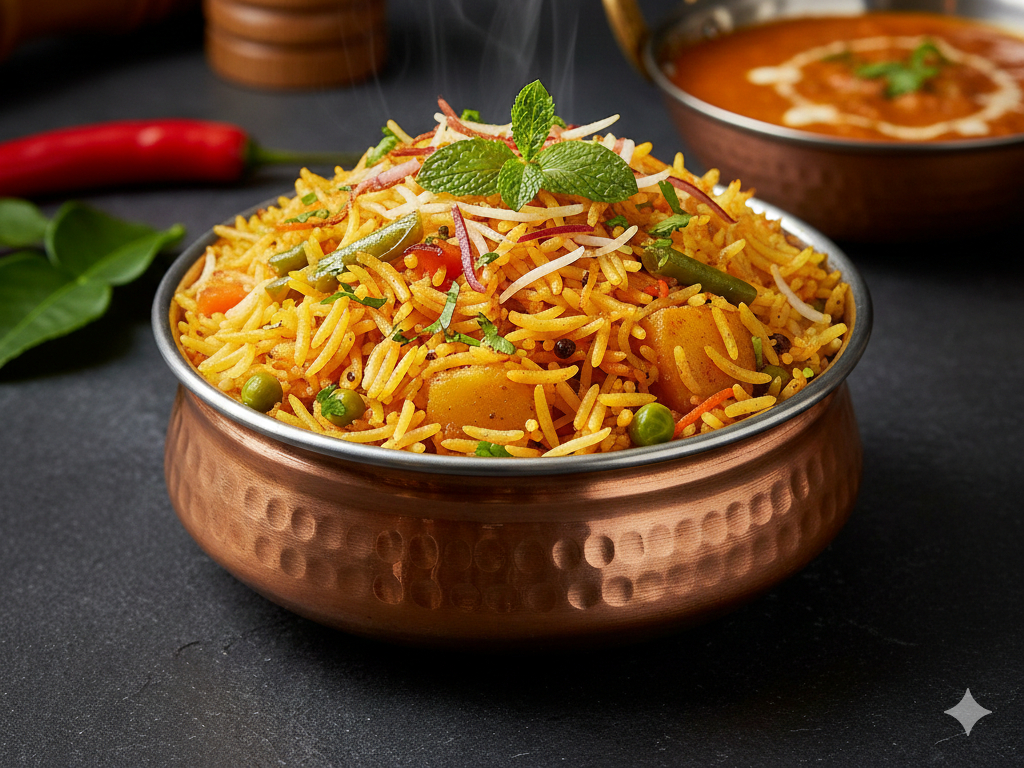 Veg Biryani.