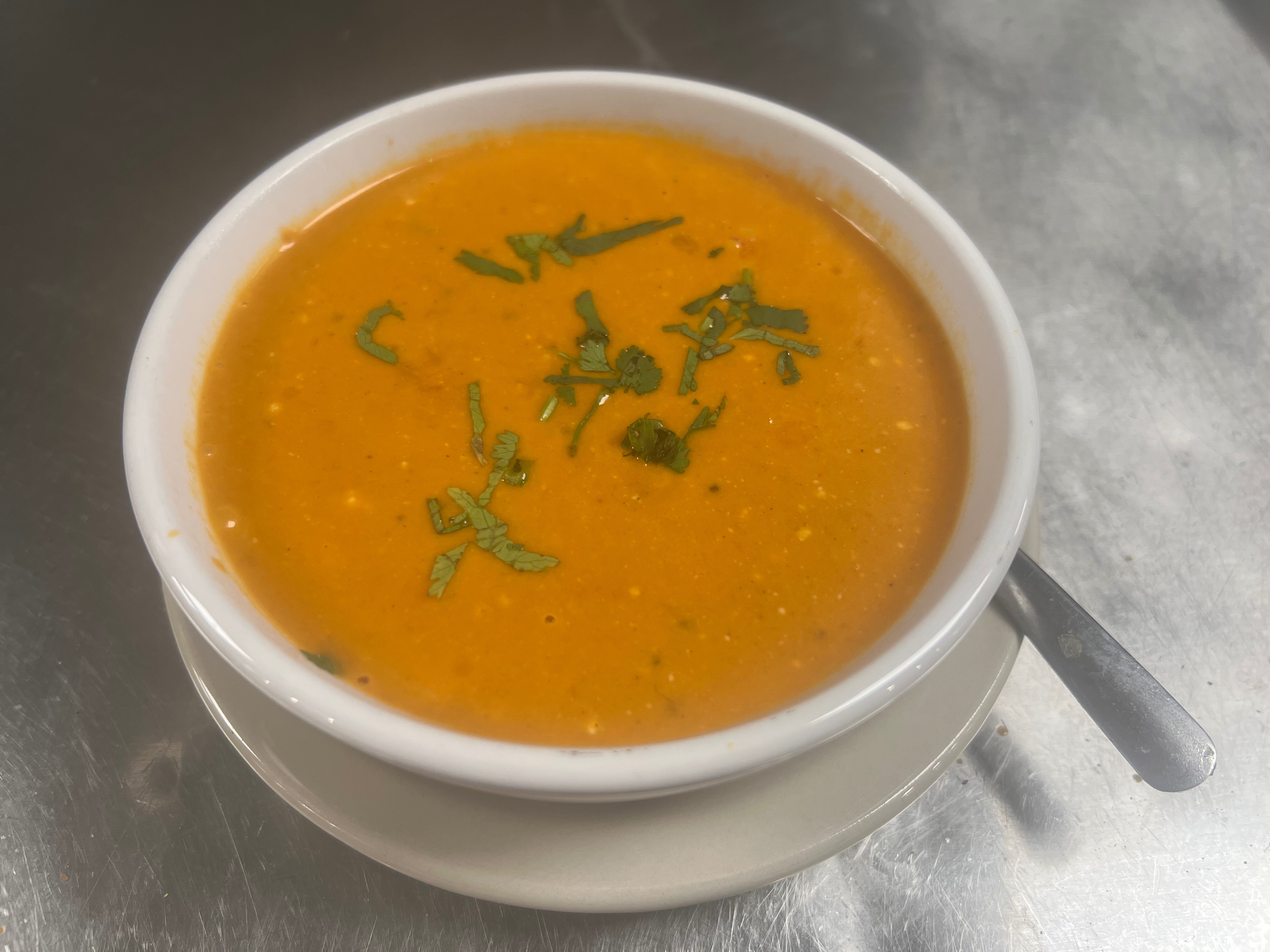 Tomato Coconut Soup (GF).