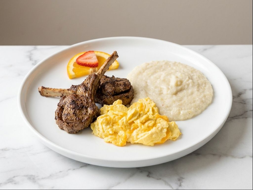 Lamb & Eggs.