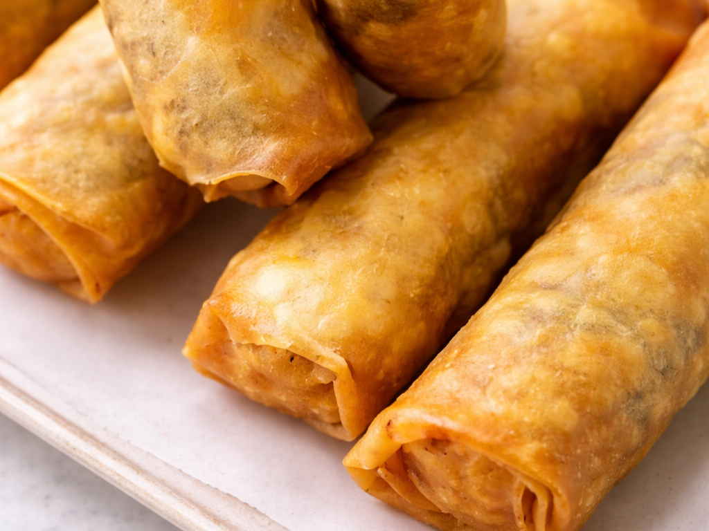 VEGETABLE SPRING ROLL (4 PCS).