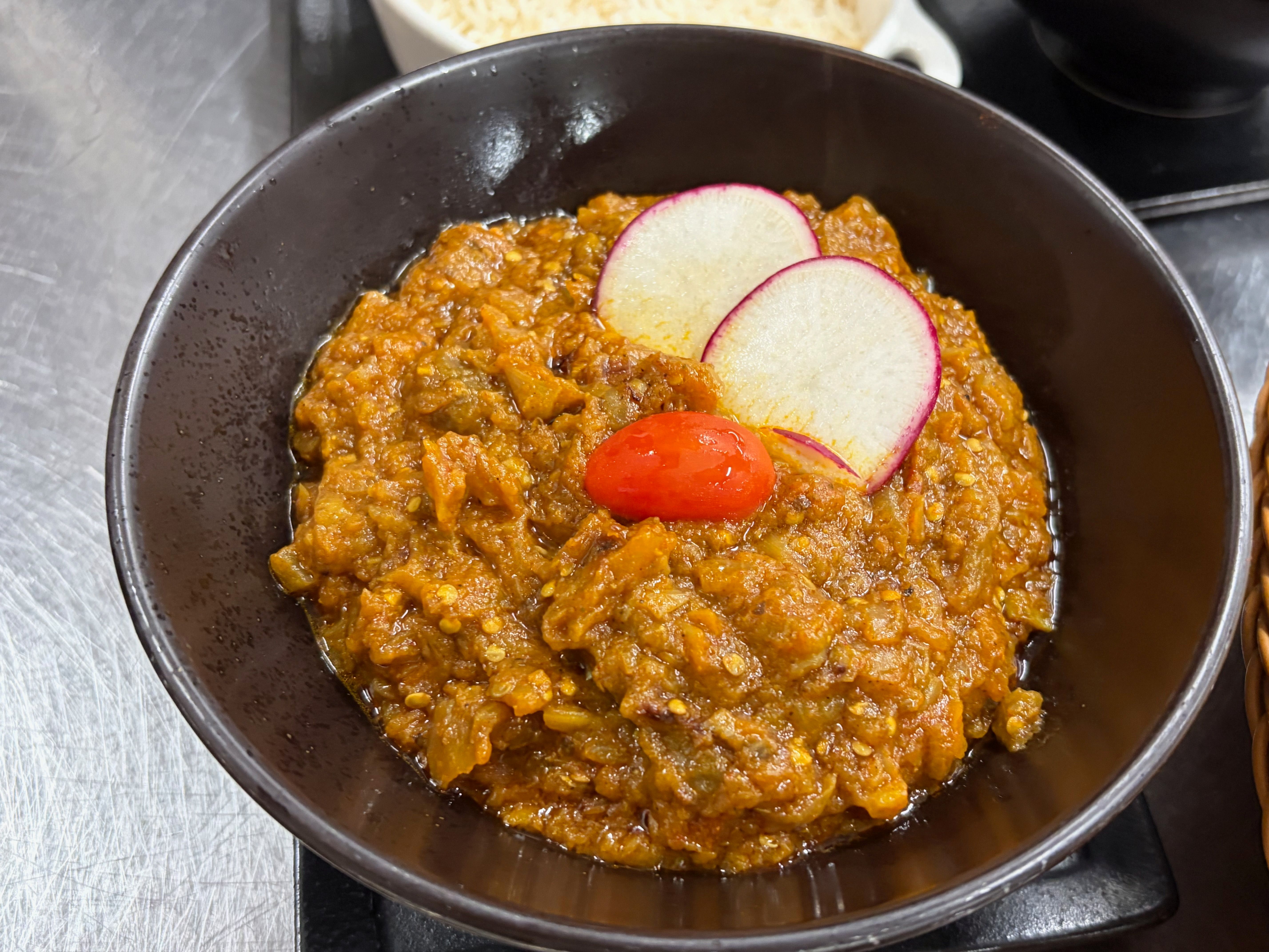 Eggplant Bharta.