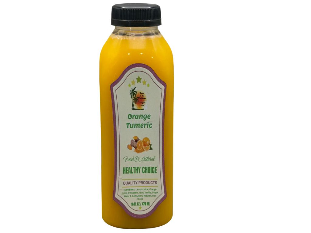TOTC Orange Tumeric Juice.