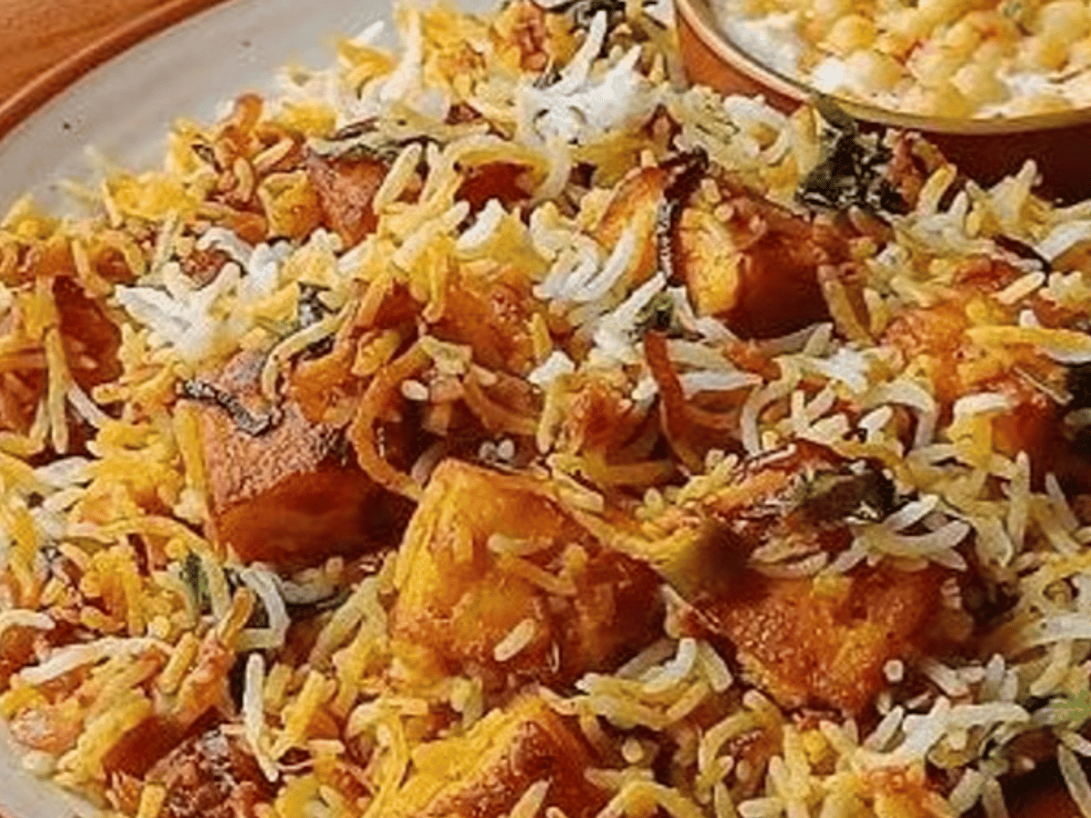 Paneer Biryani.