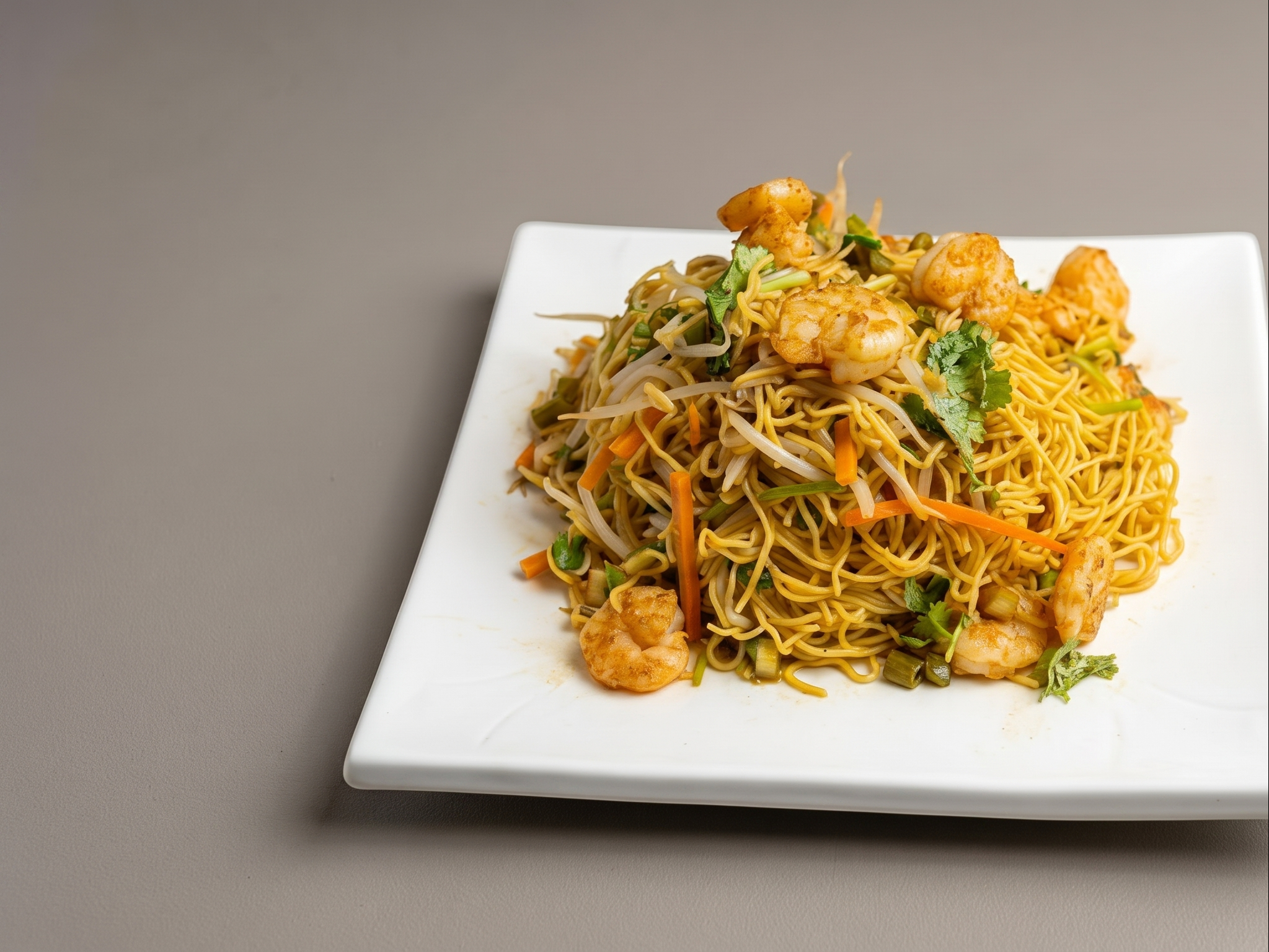 Cold Noodles with Shrimp.