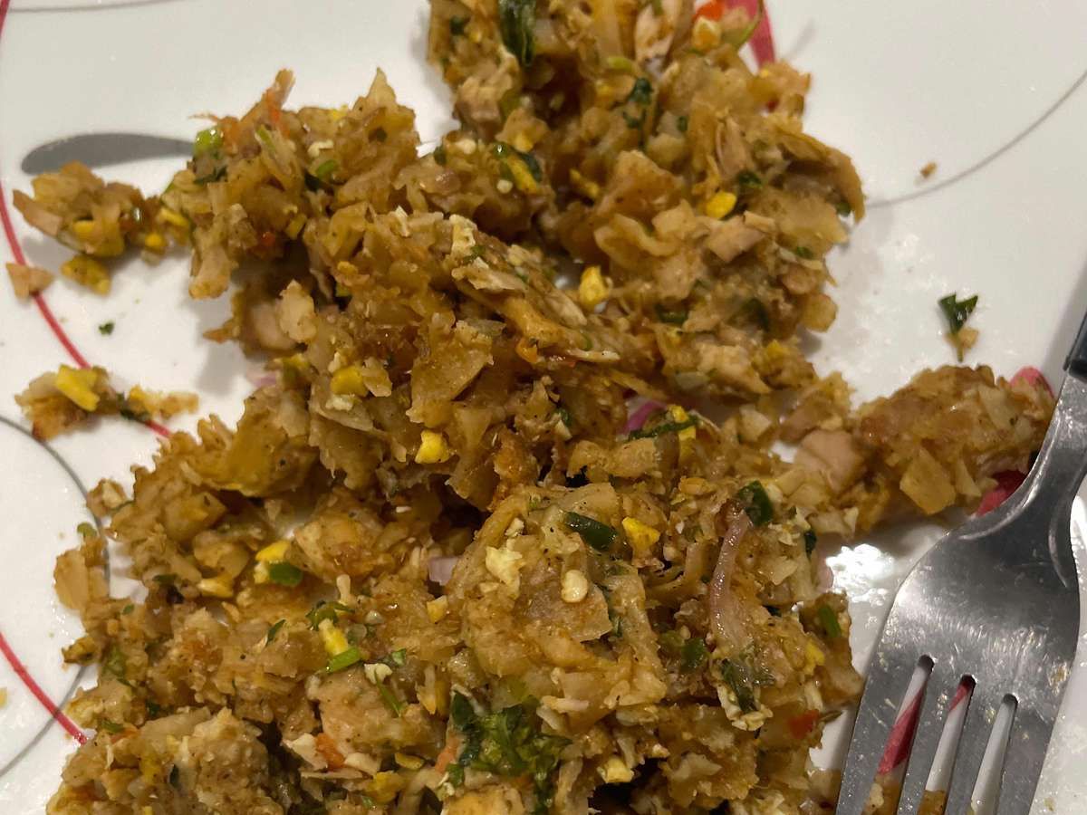 Chicken Kothu Parotta.