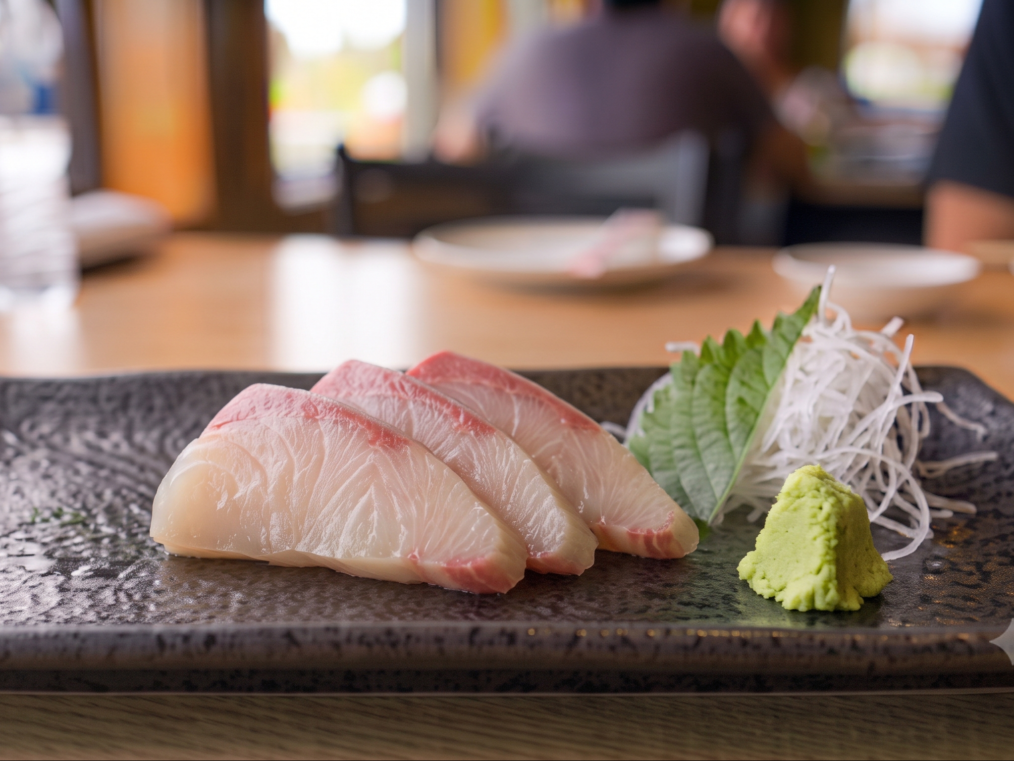 Hamachi Sashimi 3pc.