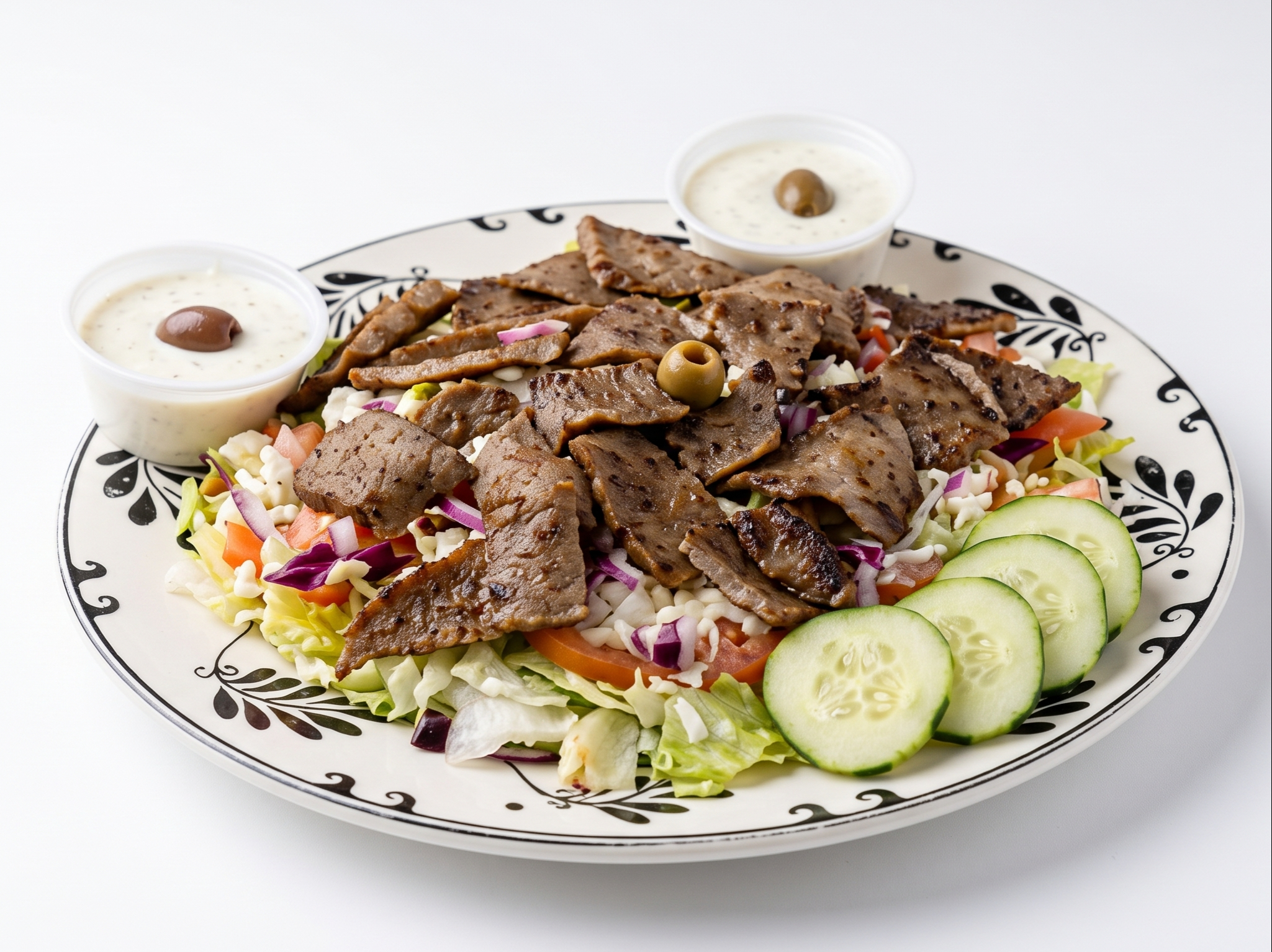 Large Gyro Salad.