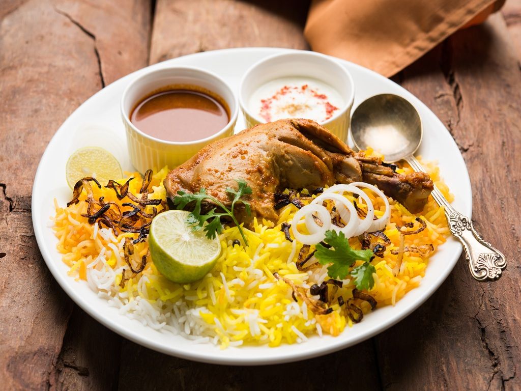 Hyderbadi Chicken Dum Ka Biryani.