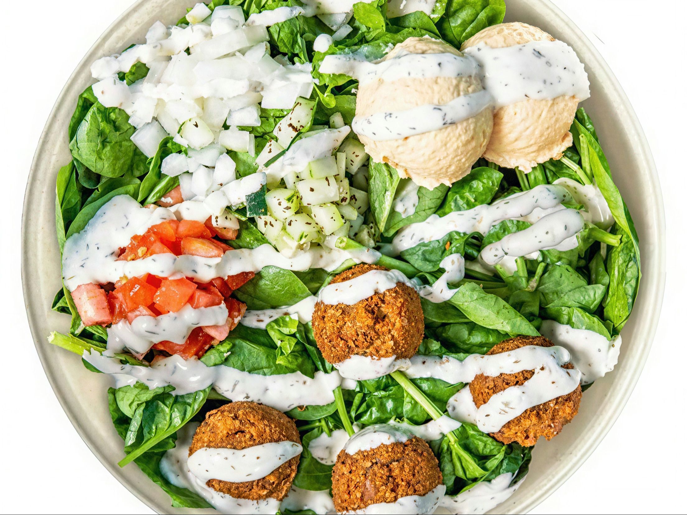 Meat Over Salad.