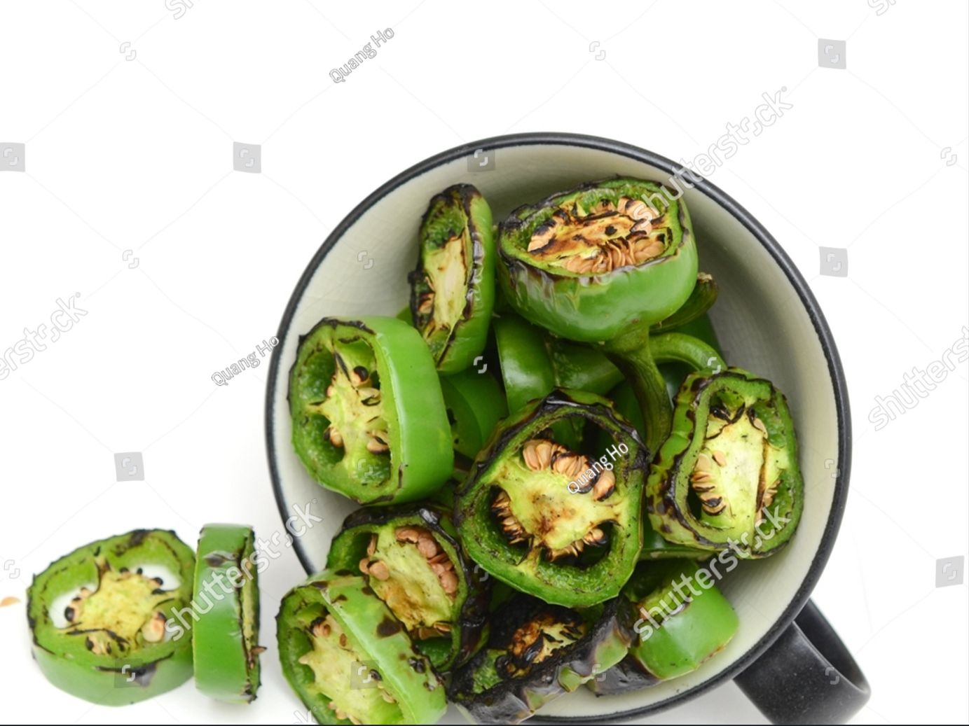 Side - Grilled Jalapeno Pepper.