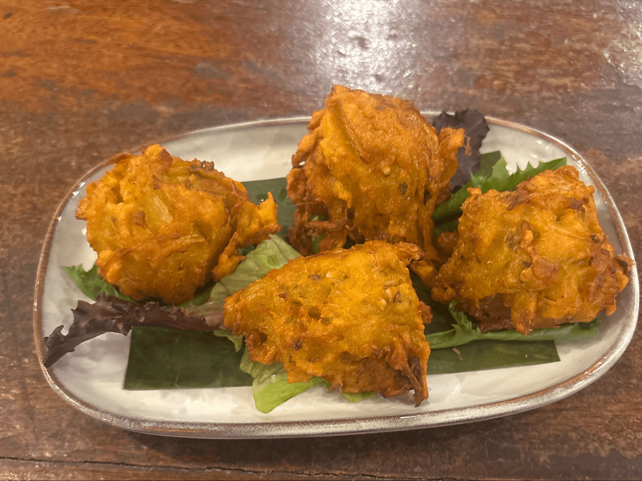 Onion Bhajia Tray.