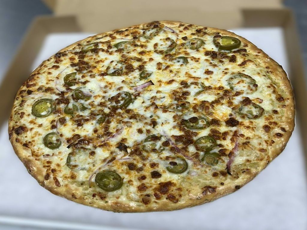 Escobedo's Chorizo Pizza.