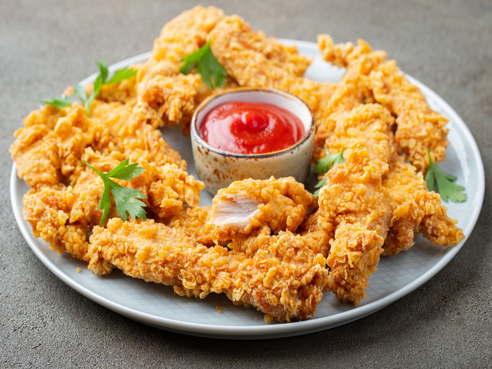 Chicken Tenders W/ Fries.