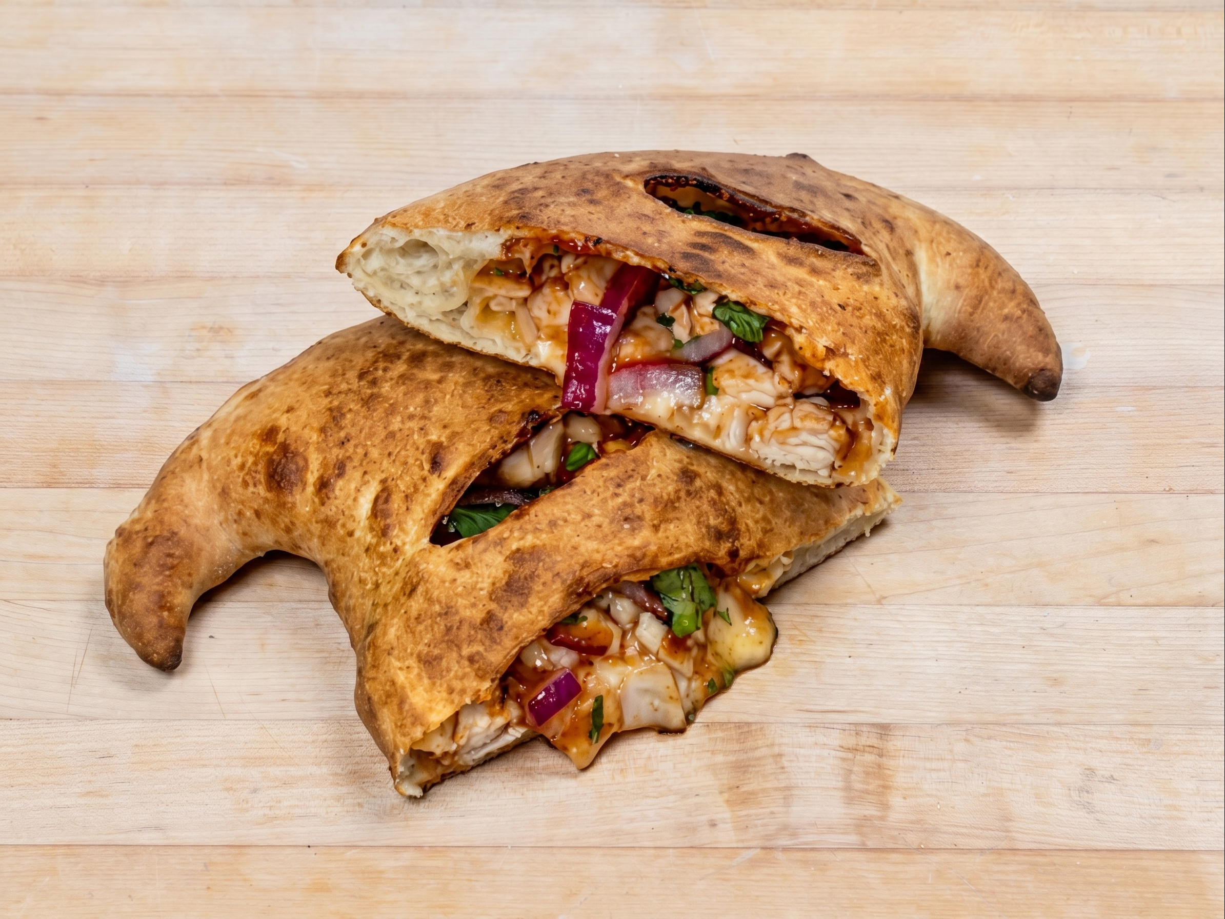 BBQ Chicken Calzone.