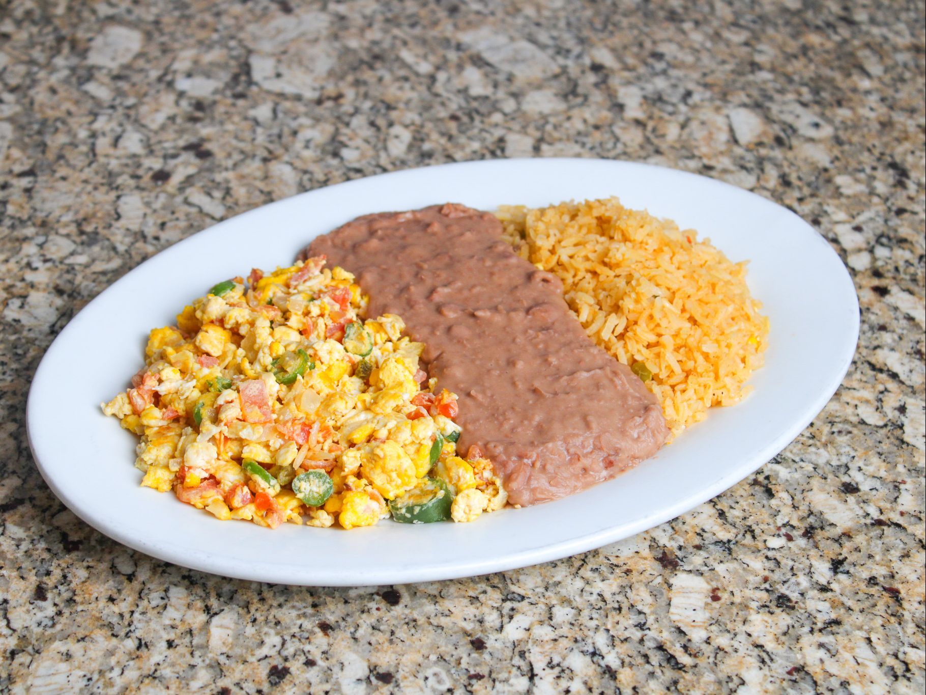 Huevos la Mexicana.