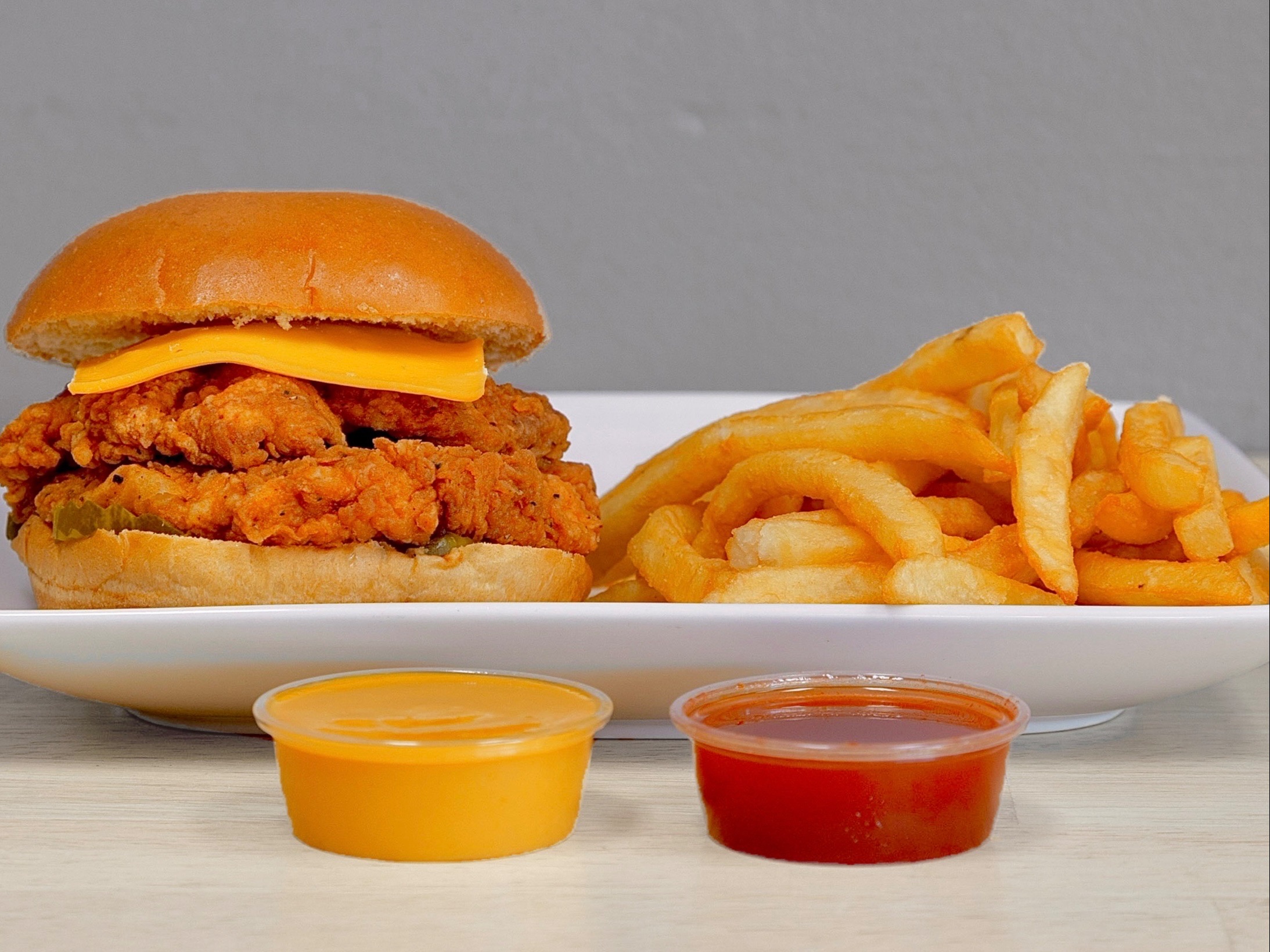 Regular Chicken Sandwich & 1 Side.