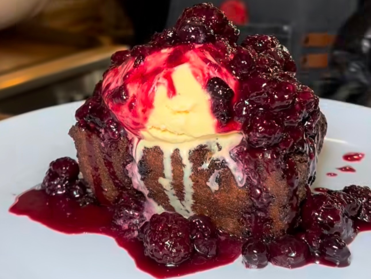 Mixed Berries Bread Pudding.