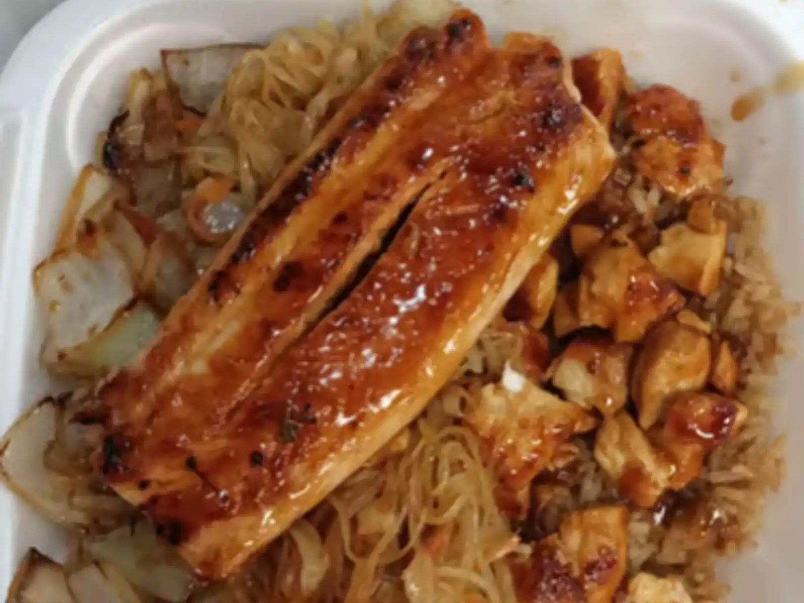 Hibachi Chicken & Salmon