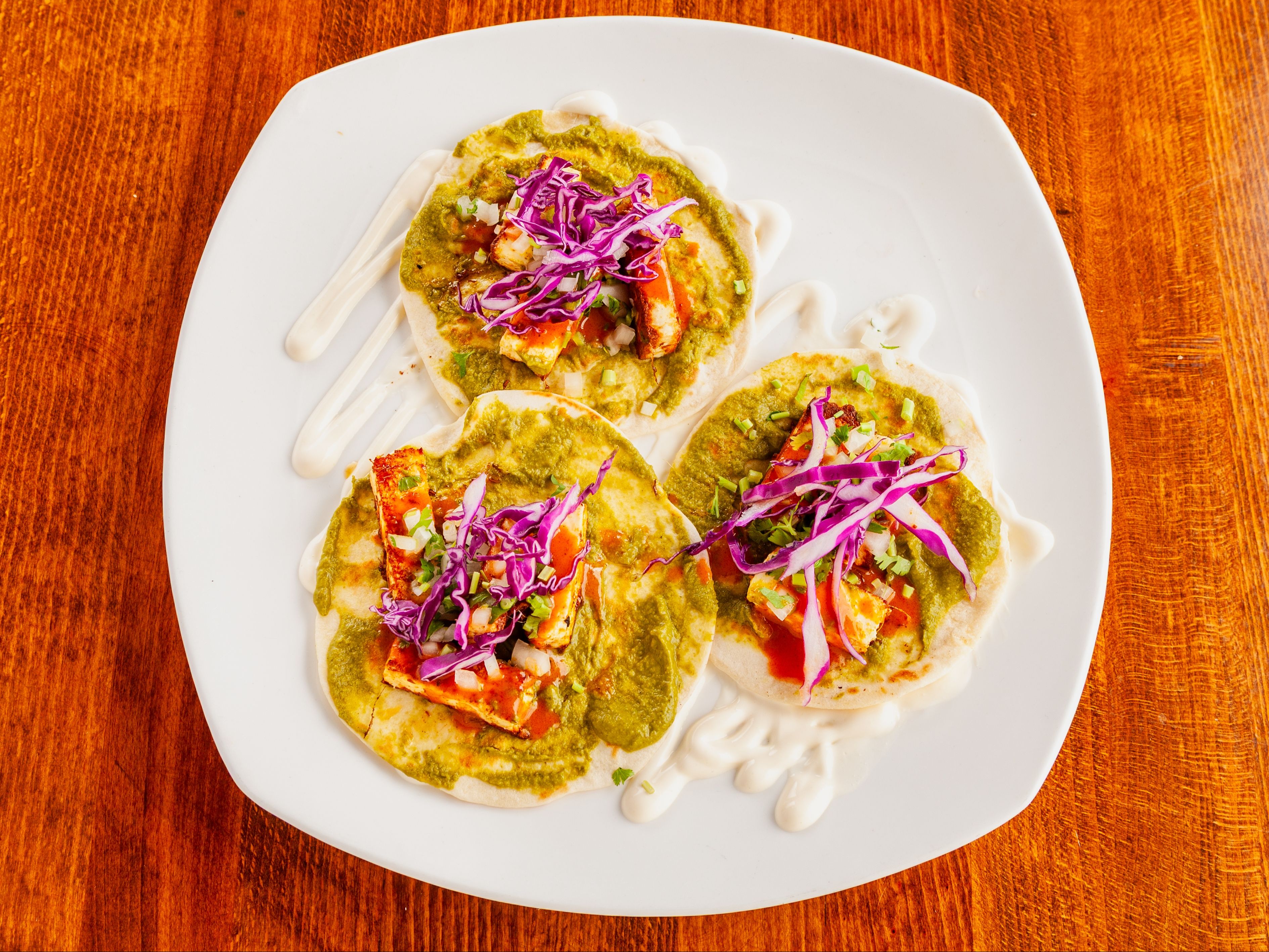 3 Paneer Tikka Tacos