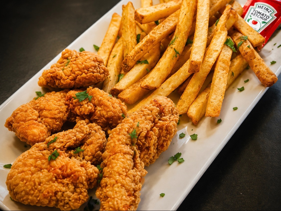 Chicken Tenders And Fries.