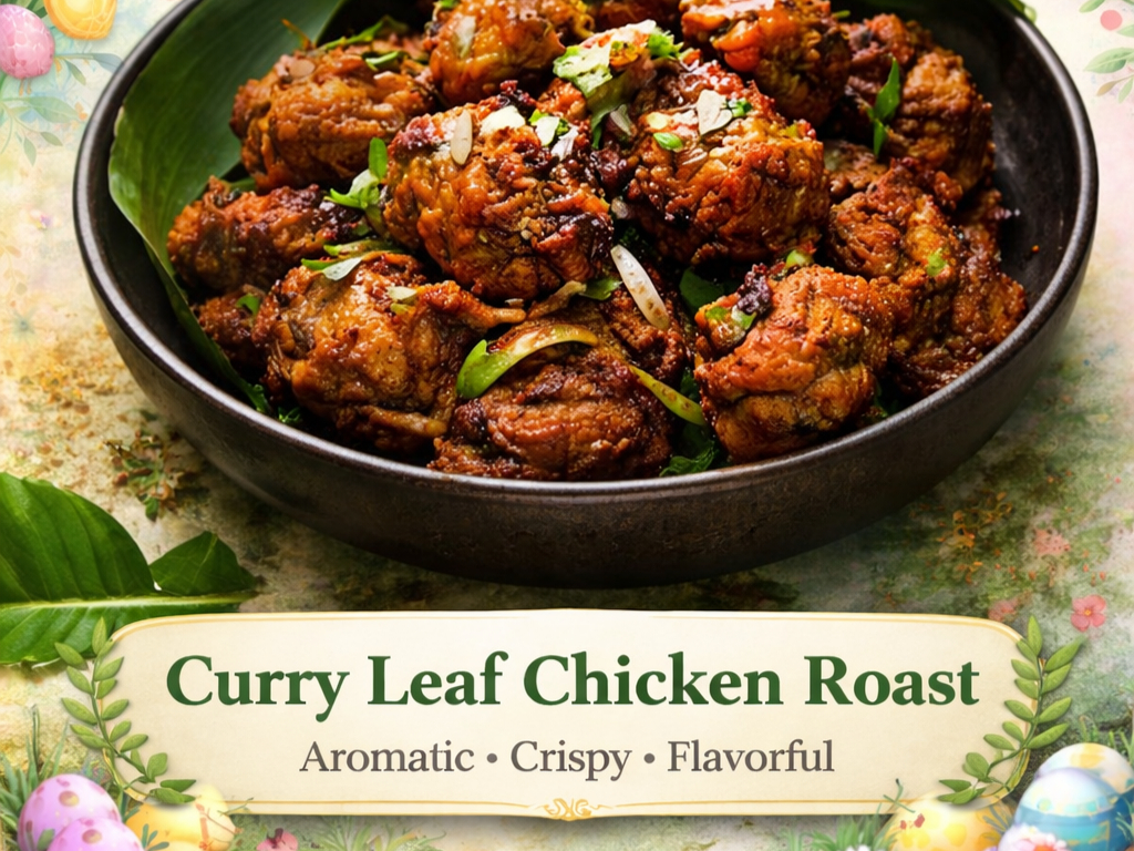 Curry Leaf Chicken Roast.