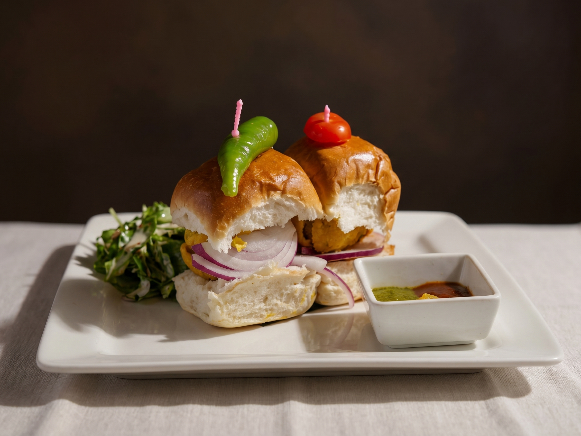 Shahi Chakali Lamb sliders.