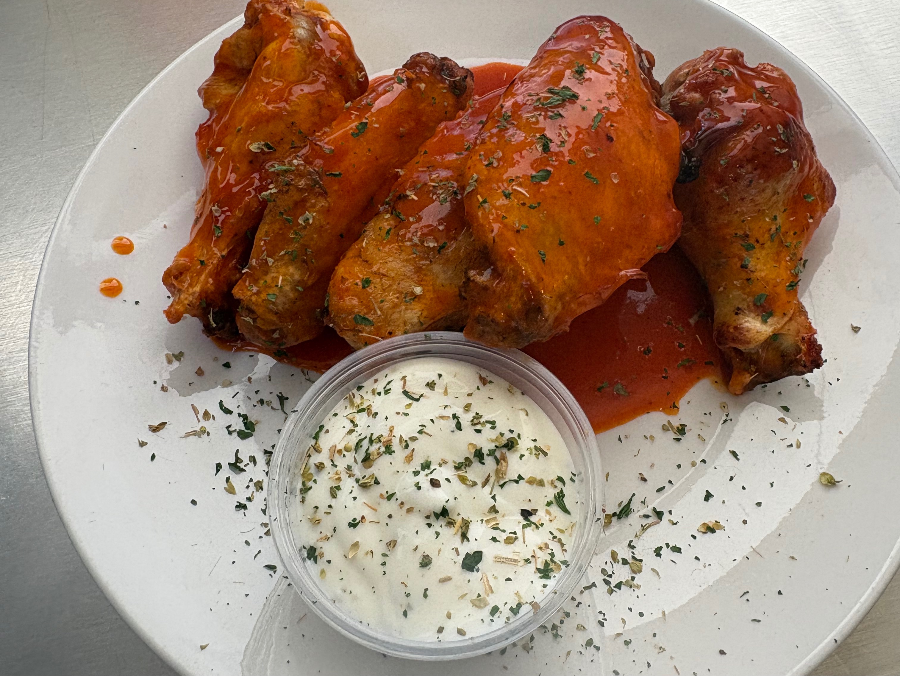 Med Pepperoni And 5 Wings.
