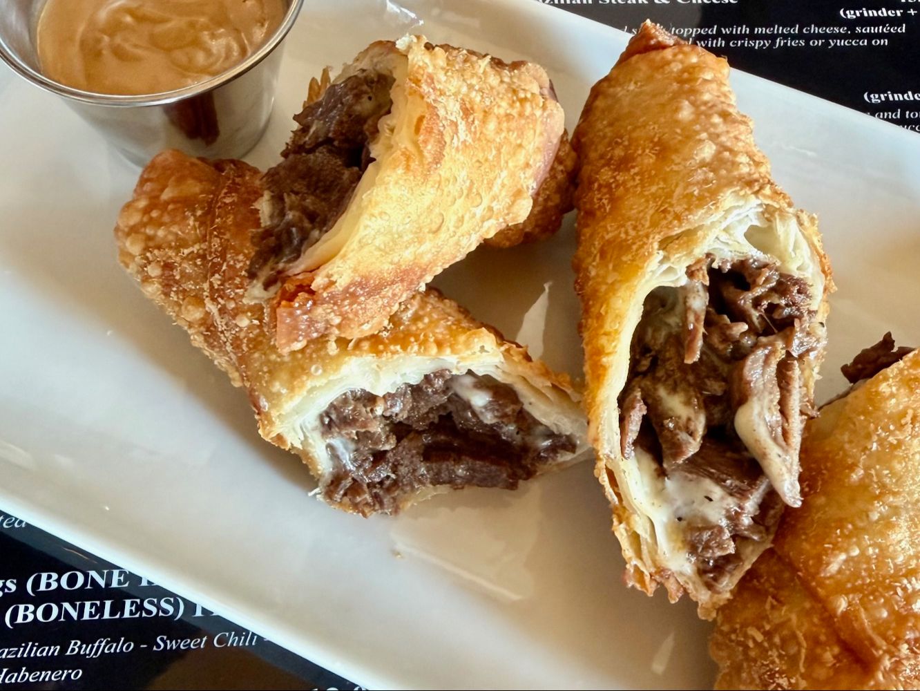 Picanha steak and cheese eggrolls