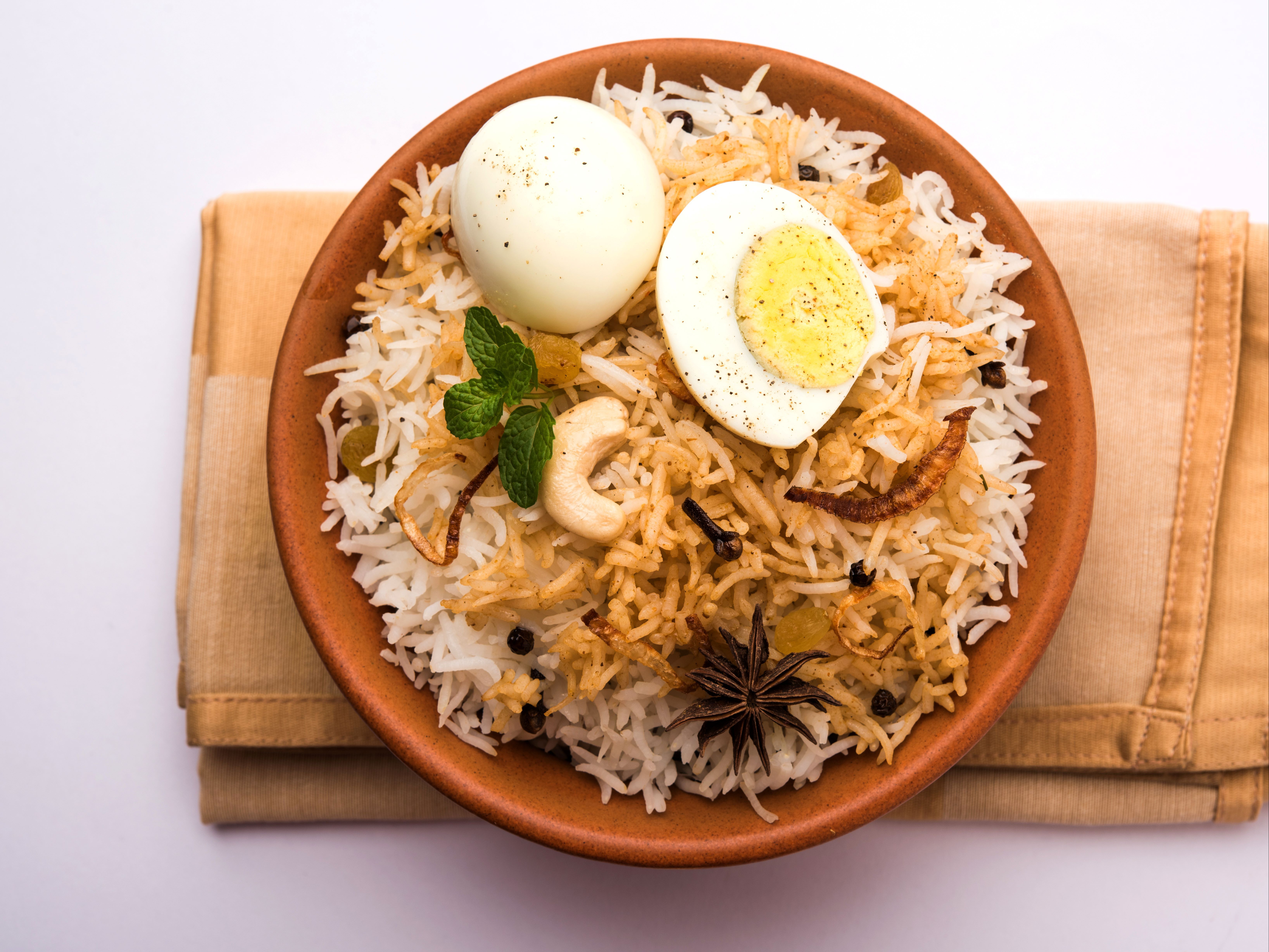 Egg Biryani.