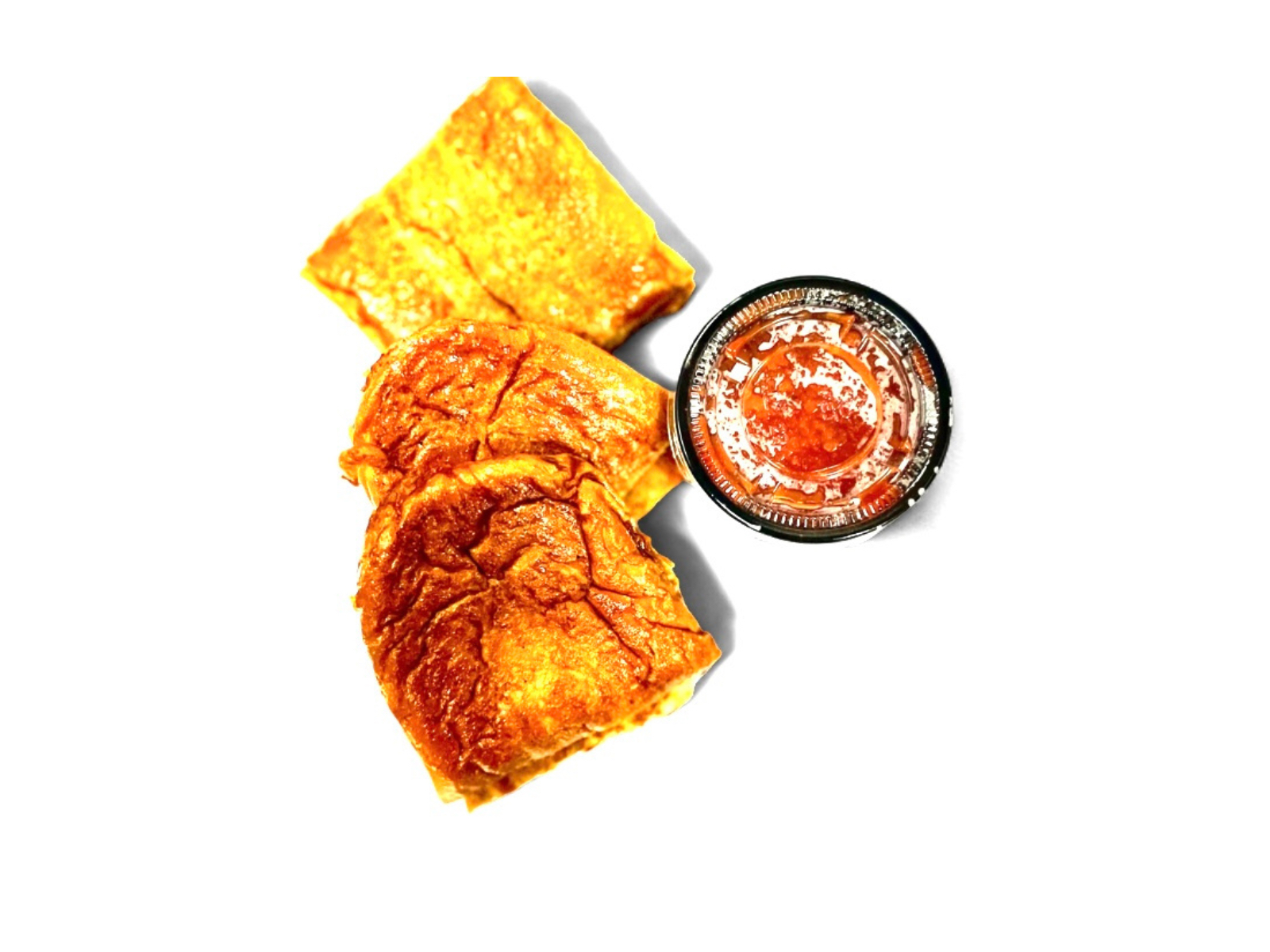 GARLIC BREAD W/SAUCE.