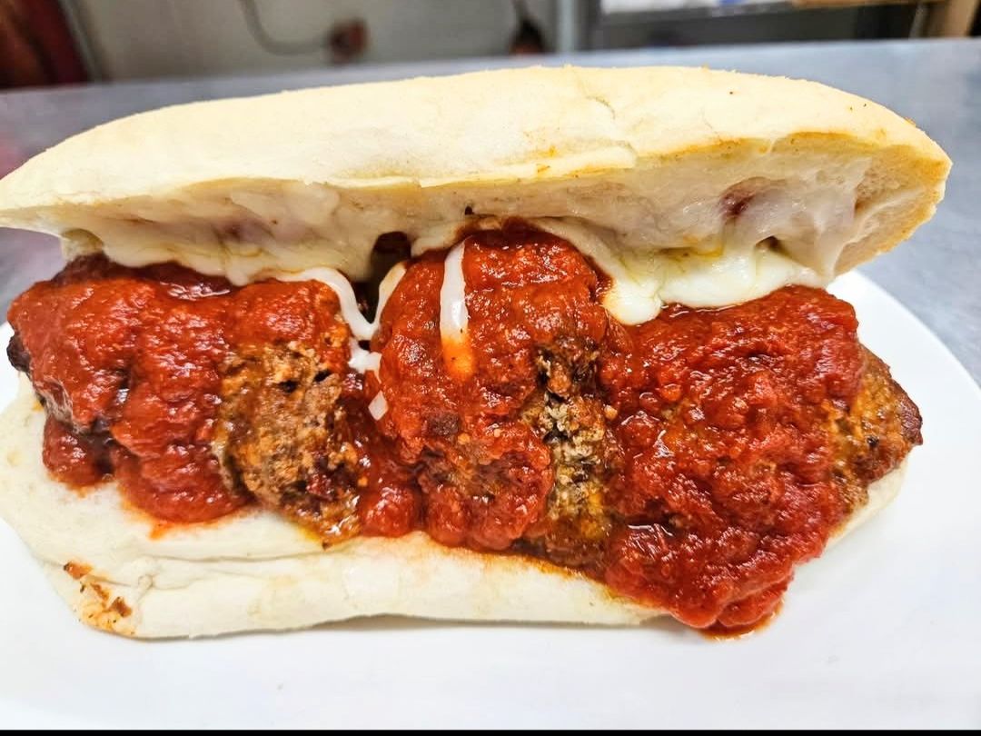 Meatball Grinder w/Fries.