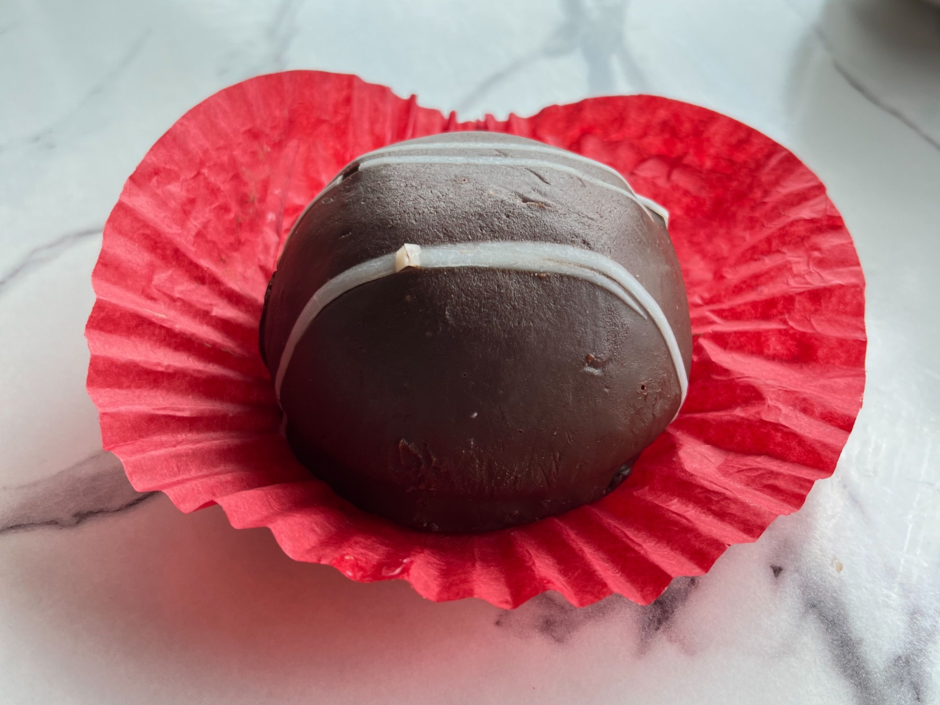 Chocolate Tuxedo Bomb.